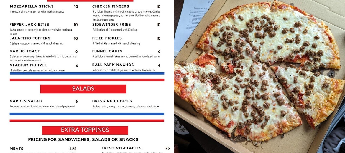 MVP Pizzeria and Pub Menu